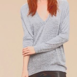 Aritzia Wilfred Free Devinette Knit Top | M | Blue